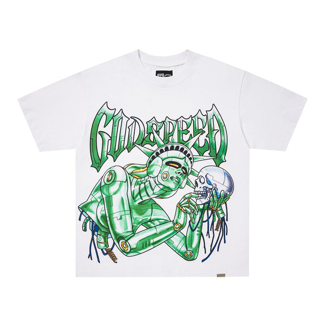 GodSpeed Street Skull Graphic T-Shirt Hover Image