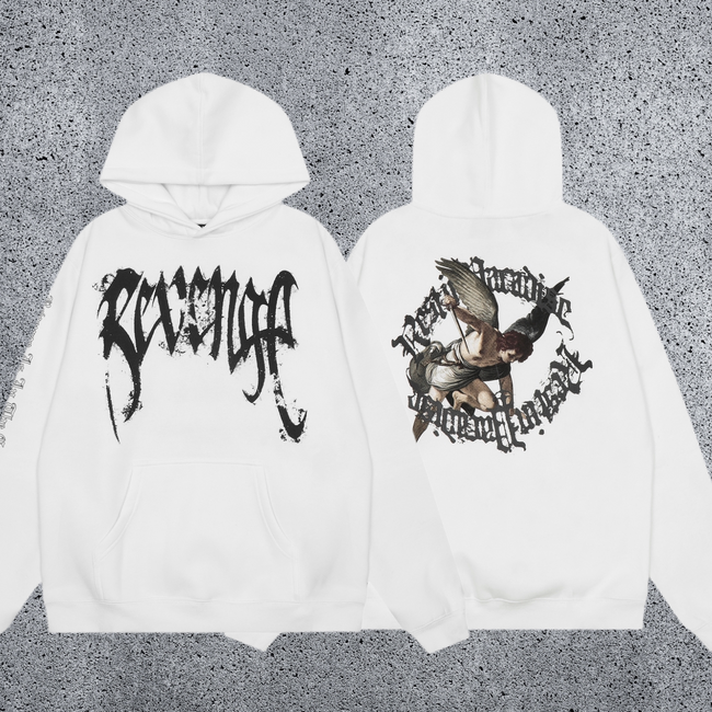 REVENGE Angel Graphic Fleece Hoodie Hover Image