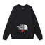 The North Face x COMME des GARÇONS PLAY Heart Logo Crewneck Sweatshirt – Black