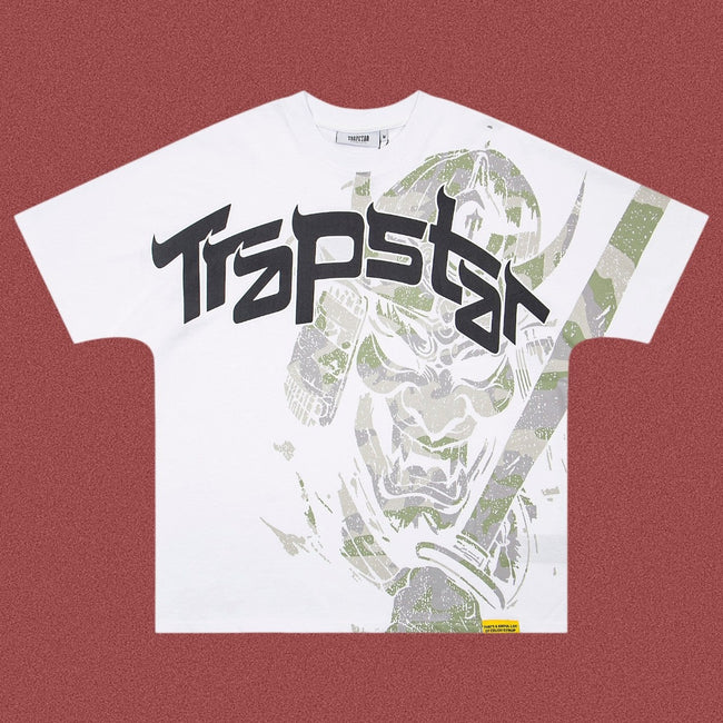 TRAPSTAR Samurai Graphic Oversized T-Shirt White Hover Image