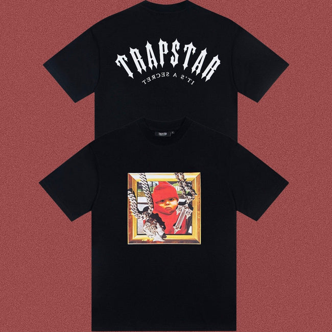 TRAPSTAR Baby Photo Graphic T-Shirt Black Streetwear Tee Hover Image