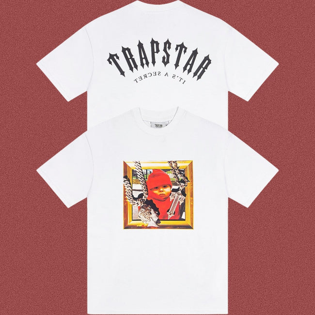 TRAPSTAR Baby Photo Graphic T-Shirt White Streetwear Tee Hover Image