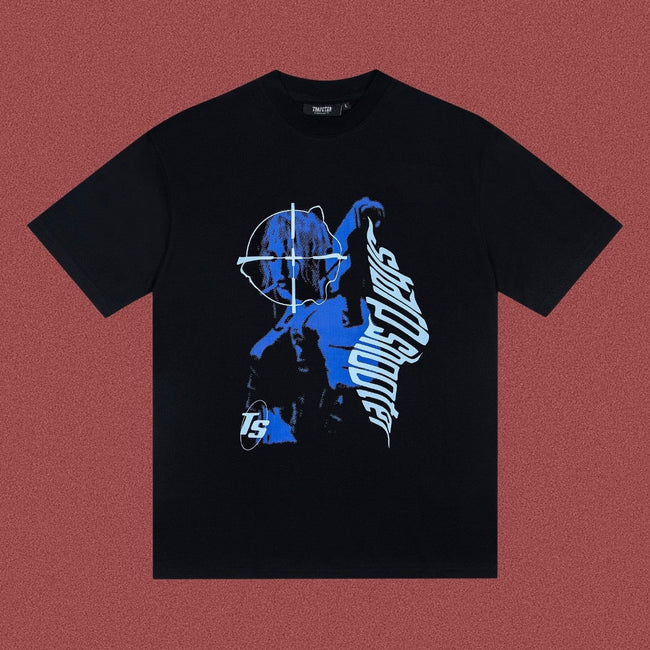 TRAPSTAR Blue Graphic Streetwear T-Shirt Hover Image