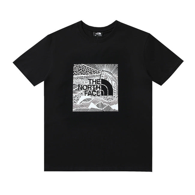 The North Face Monochrome Mountain Graphic Black T-Shirt Hover Image