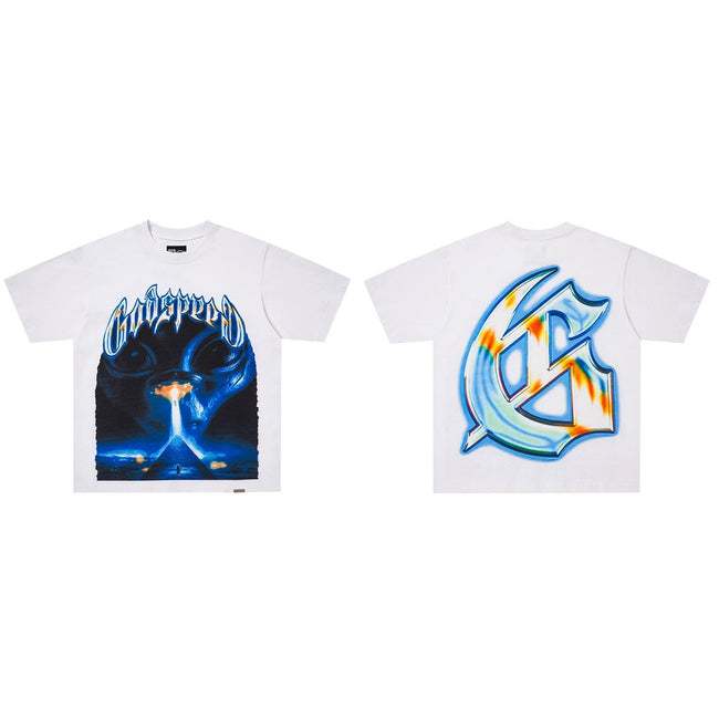 GodSpeed Cosmic Alien Graphic T-Shirt Hover Image