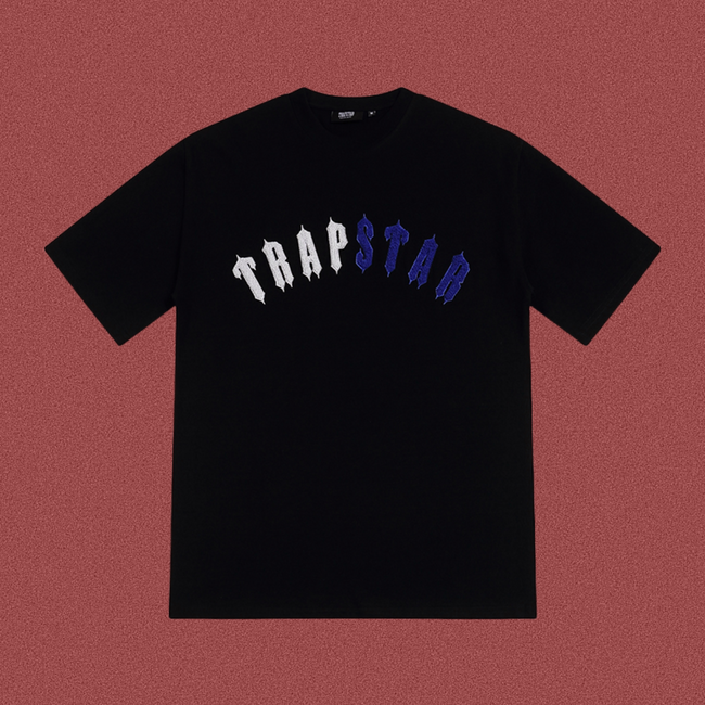 TRAPSTAR Arc Logo Towel Embroidery T-Shirt Black Hover Image