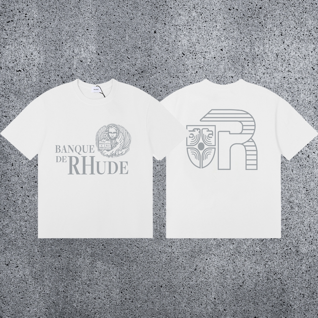 RHUDE Banque de Graphic T-Shirt – White Hover Image