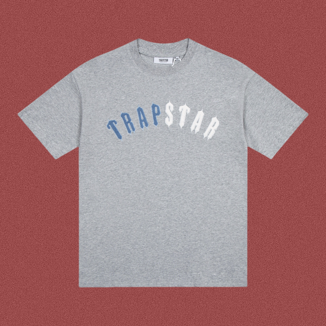 TRAPSTAR Arc Logo Towel Embroidery T-Shirt Grey Hover Image