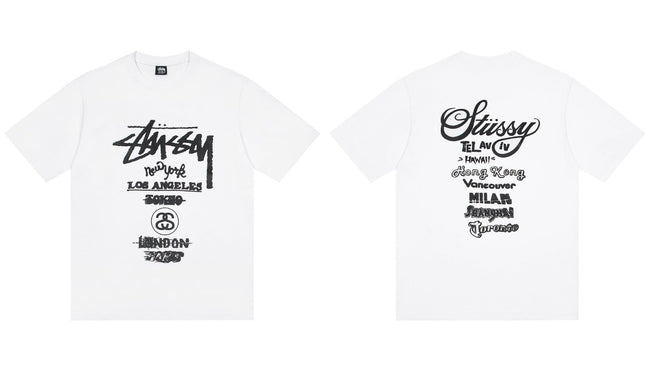 STUSSY World Tour Graphic T-Shirt Hover Image