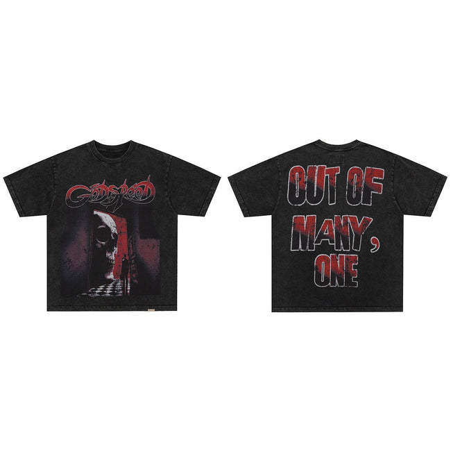 GodSpeed Out of Many Skull Graphic T-Shirt Hover Image