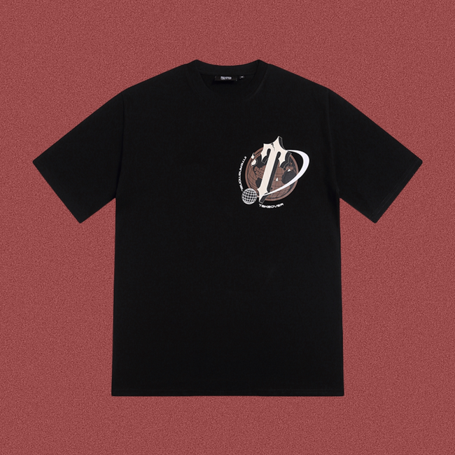TRAPSTAR Graphic Print T-Shirt – Black Hover Image