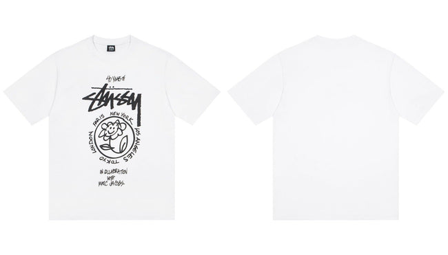 STUSSY 40 Years Flower Graphic T-Shirt Hover Image