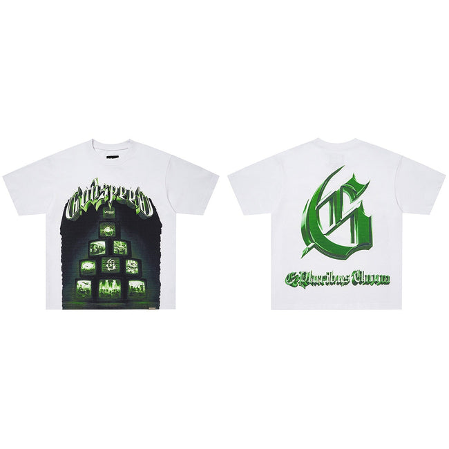 GodSpeed Glitch TV Graphic T-Shirt Hover Image