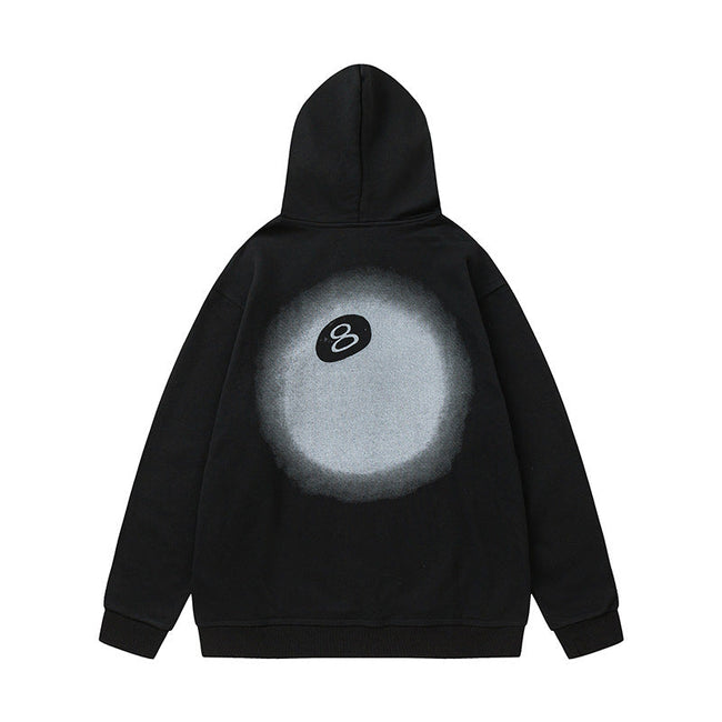 STUSSY 8 Ball Graphic Hoodie Black Hover Image