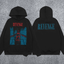 REVENGE Graphic Logo Fleece Hoodie – Black