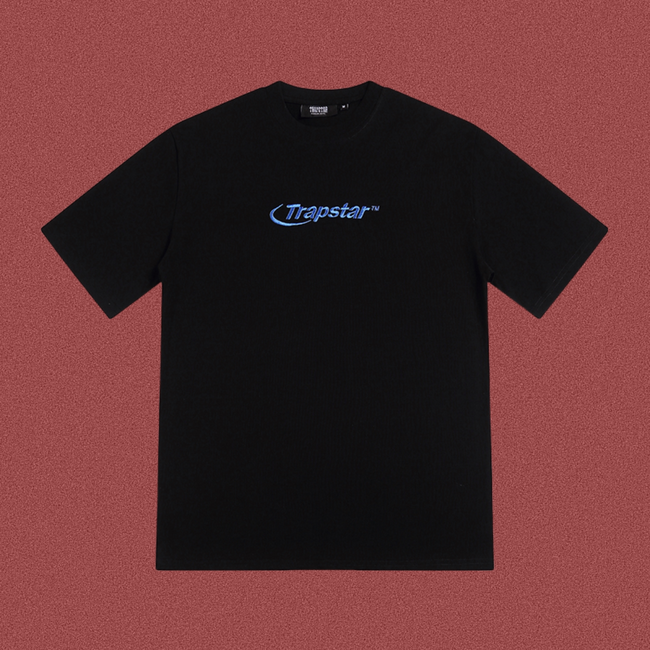TRAPSTAR Embroidered Logo T-Shirt – Black Hover Image
