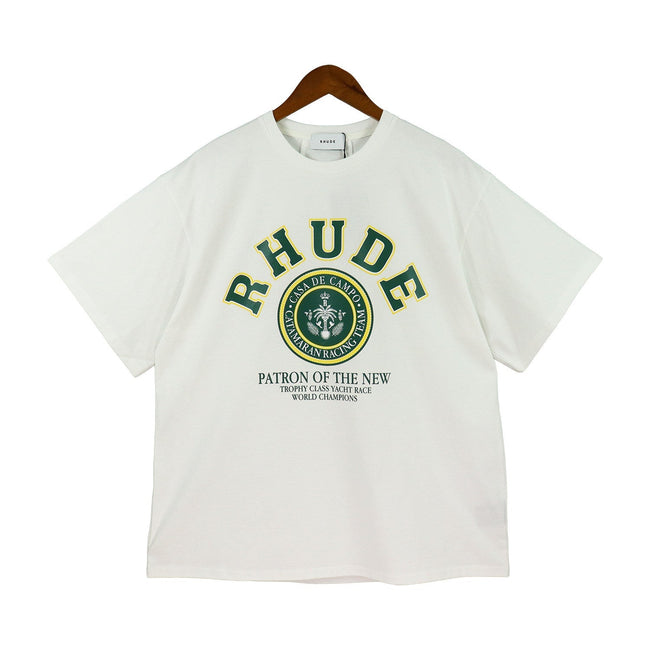 RHUDE Catamaran Racing Graphic T-Shirt – Off White Hover Image