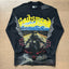 GodSpeed Washed Black Motorcycle Graphic Long Sleeve T-Shirt