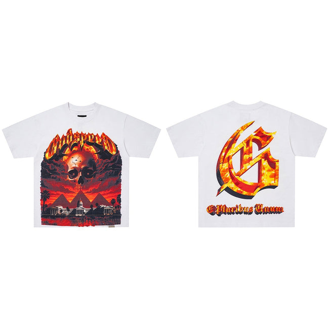 GodSpeed Skull Sunset Graphic T-Shirt Hover Image