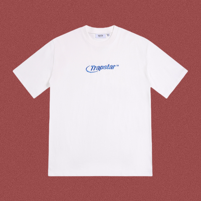 TRAPSTAR Embroidered Logo T-Shirt – White Hover Image