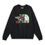 The North Face x Gucci Multicolor Logo Crewneck Sweatshirt – Black