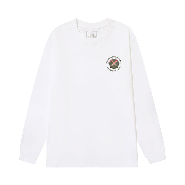 The North Face Never Stop Exploring Graphic Long Sleeve T-Shirt – White Hover Image