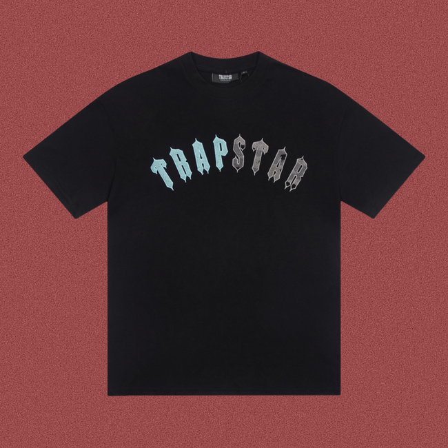 TRAPSTAR Black Towel Embroidered T-Shirt Hover Image