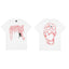 REVENGE Spider Skull Graphic T-Shirt – White