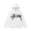 STUSSY Big Logo Pullover Hoodie White