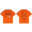 REVENGE Skull Spider Graphic T-Shirt – Orange