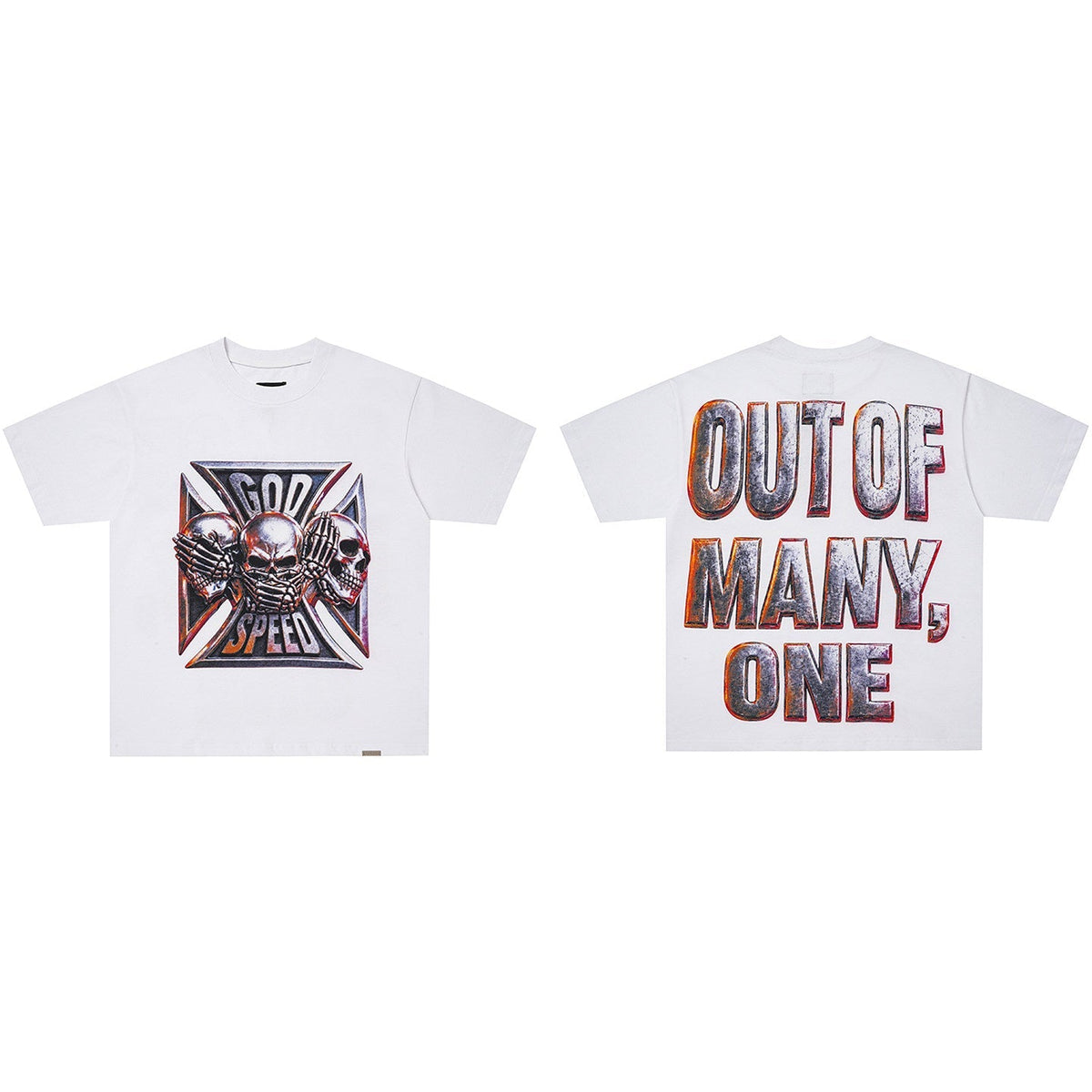 GodSpeed Skull Out Of Many One T-Shirt