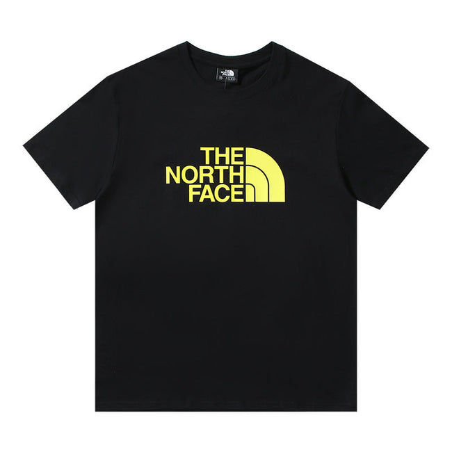 The North Face Neon Yellow Logo Black T-Shirt Hover Image