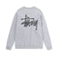 STUSSY Basic Logo Crewneck Sweatshirt Grey