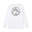 The North Face Never Stop Exploring Mountain Graphic Long Sleeve T-Shirt – White
