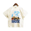 RHUDE Miami Grand Prix Racing Graphic T-Shirt – Cream