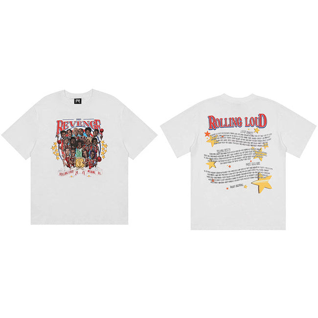 REVENGE Rolling Loud Graphic T-Shirt – White Hover Image