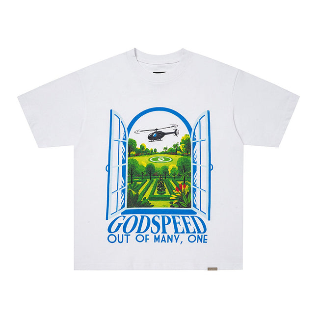 GodSpeed Helicopter Graphic T-Shirt Hover Image