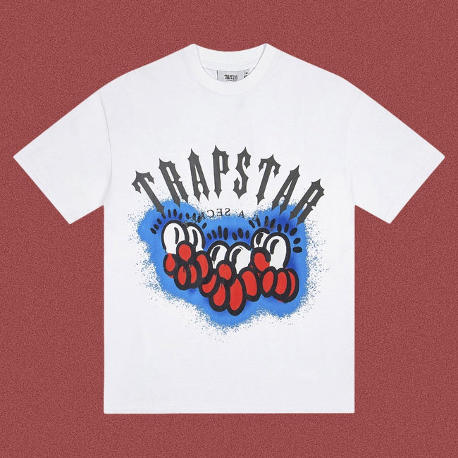 TRAPSTAR Graffiti Logo T-Shirt – White Hover Image