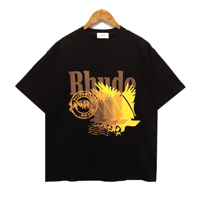 RHUDE Black Eagle Graphic T-Shirt Hover Image