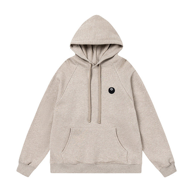 STUSSY 8 Ball Logo Hoodie Beige Hover Image