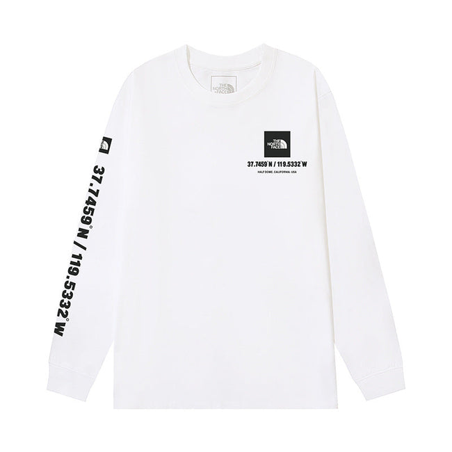 The North Face Half Dome Coordinates Graphic Long Sleeve T-Shirt – White Hover Image