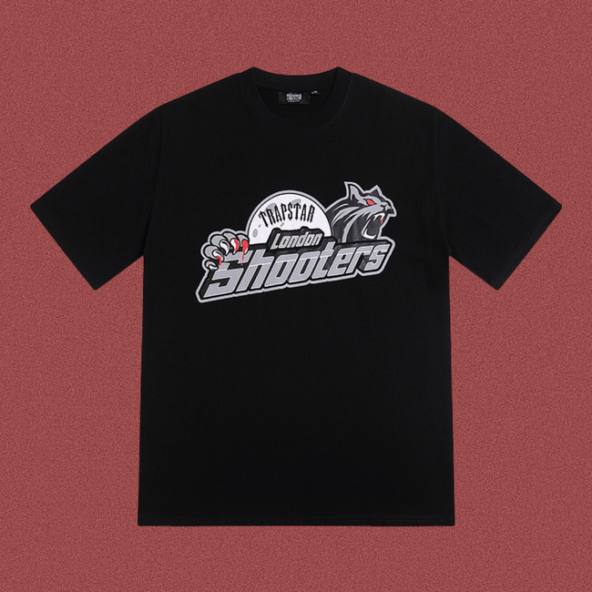 TRAPSTAR London Shooters Graphic T-Shirt – Black Hover Image