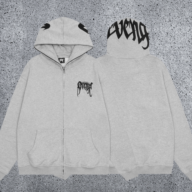 REVENGE Graffiti Zip-Up Hoodie Hover Image