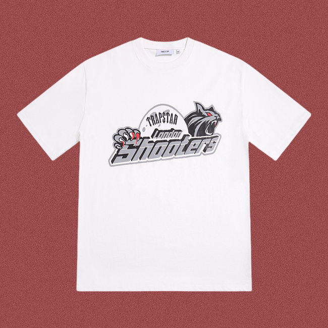 TRAPSTAR London Shooters Graphic T-Shirt – White Hover Image
