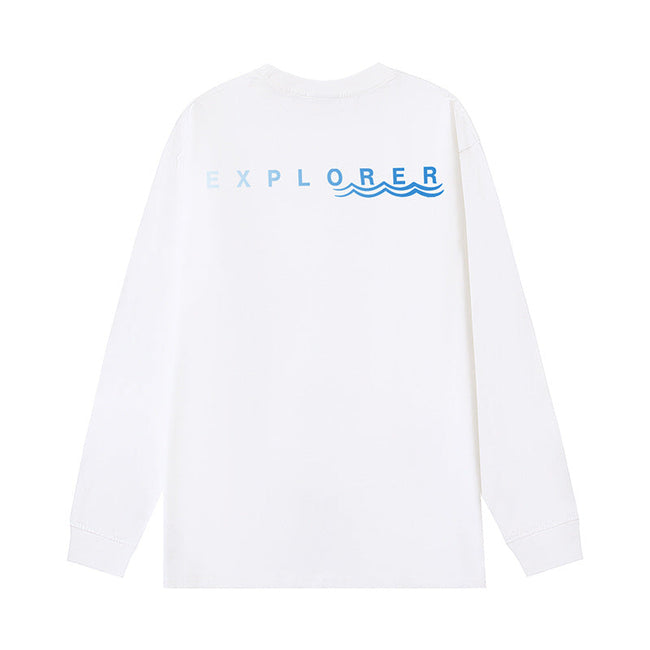 The North Face Explorer Graphic Long Sleeve T-Shirt – White Hover Image