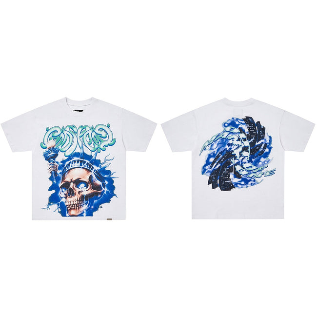 GodSpeed Liberty Skull Graphic T-Shirt Hover Image
