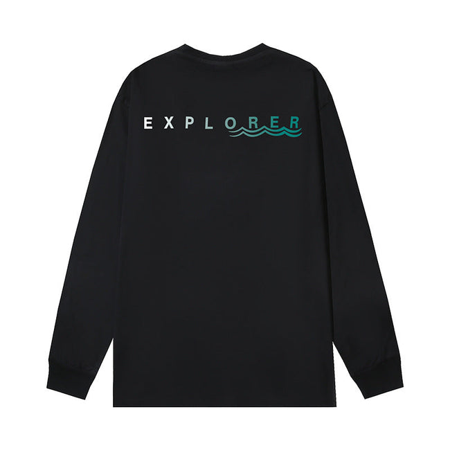 The North Face Explorer Graphic Long Sleeve T-Shirt – Black Hover Image