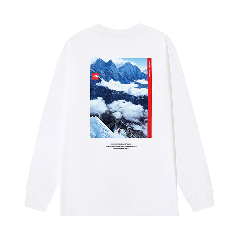 The North Face Alpine Expedition Back Graphic Long Sleeve T-Shirt – White