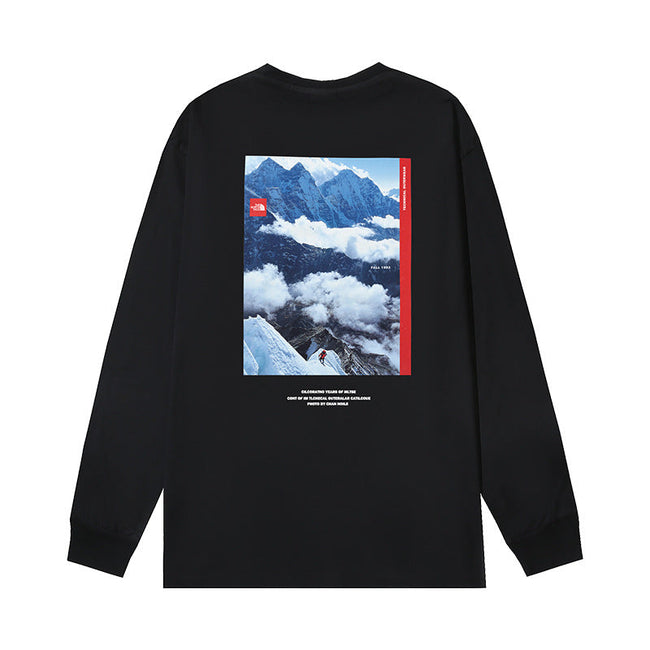 The North Face Alpine Expedition Back Graphic Long Sleeve T-Shirt – Black Hover Image