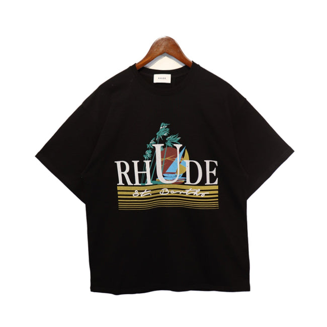 RHUDE St. Barth Graphic T-Shirt Black Hover Image